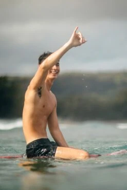 Nick Swim Trunk - Black -Coastal Tropic 220419 skatie 13005 2