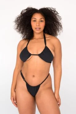 Darby Top - Black -Coastal Tropic SKATIE BlackRe stockCURVE 103