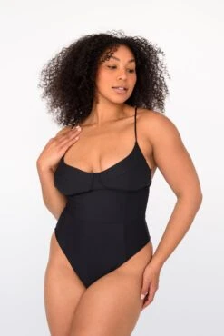 Rachel One Piece - Black -Coastal Tropic SKATIE BlackRe stockCURVE 53