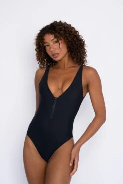 Carmen One Piece - Black -Coastal Tropic SKATIE Blackrestock