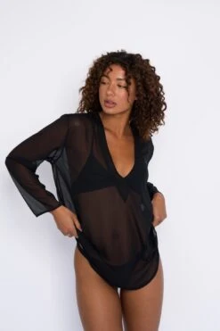 Lily Tunic Chiffon - Black 16 Lily Tunic Chiffon - Black -Coastal Tropic SKATIE Blackrestock 41