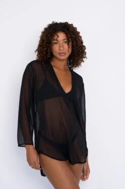 Lily Tunic Chiffon - Black 17 Lily Tunic Chiffon - Black -Coastal Tropic SKATIE Blackrestock 44