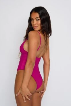 Rachel One Piece - Fuchsia -Coastal Tropic SKATIE Fuschia 7 pp
