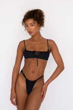 Bobbi Bottom Thick Band - Black -Coastal Tropic SKATIE black 153