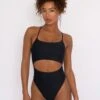 Madison One Piece - Black -Coastal Tropic SKATIE black 92